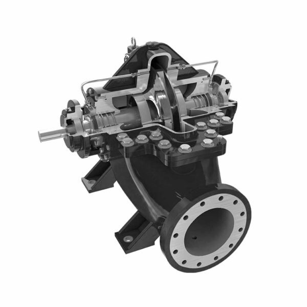 Gol Pumps Double Suction Split Case Pump, Model ES80-370, 6″ X 3″ - Image 2